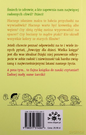 Dowcipy dla dzieci. Wielka księga [KSIĄŻKA]