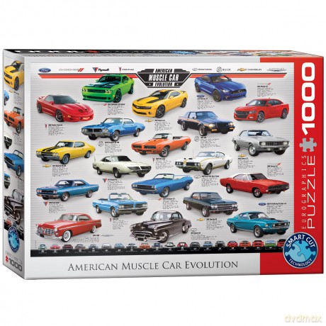 EUROGRAPHICS 1000 el. American Muscle Car Evolution 6000-0682 [PUZZLE]