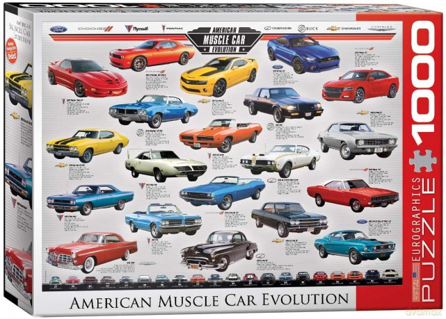 EUROGRAPHICS 1000 el. American Muscle Car Evolution 6000-0682 [PUZZLE]