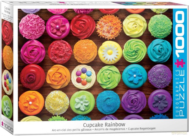 EUROGRAPHICS 1000 el. Cupcake Rainbow 6000-5625 [PUZZLE]