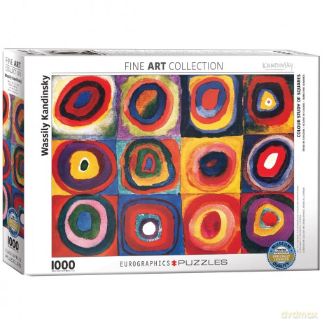 EUROGRAPHICS 1000 el. Kandinsky Study Squares 6000-1323 [PUZZLE]