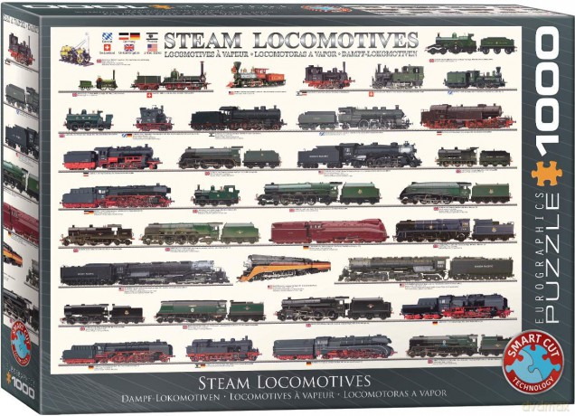 EUROGRAPHICS 1000 el. Steam Locomotives 6000-0090 [PUZZLE]