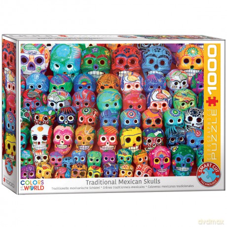 EUROGRAPHICS 1000 el. Traditional Mexican Skulls 6000-5316 [PUZZLE]