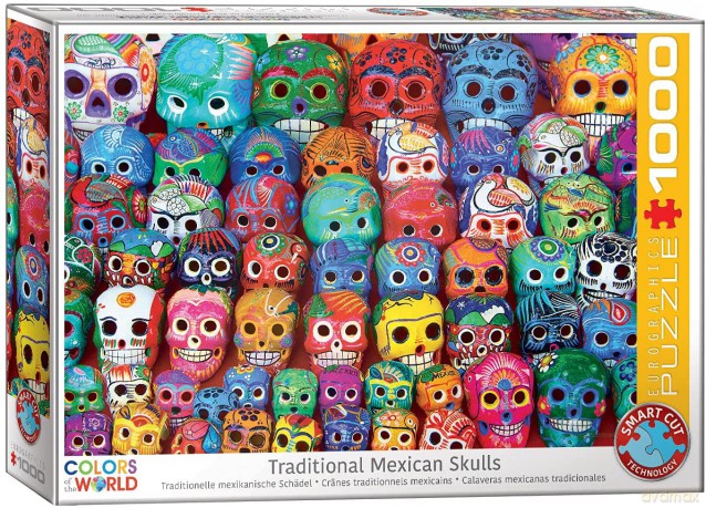 EUROGRAPHICS 1000 el. Traditional Mexican Skulls 6000-5316 [PUZZLE]