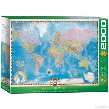 EUROGRAPHICS 2000 el. Map of the World 8220-0557 [PUZZLE]