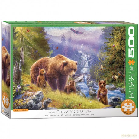 EUROGRAPHICS 500 el. Grizzly Cubs by Jan Patrik 6500-5546 [PUZZLE]