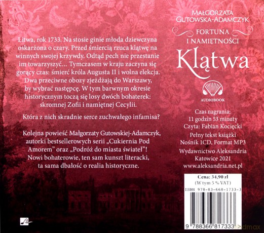 Fortuna i namiętności. Klątwa - Małgorzata Gutowska-Adamczyk [AUDIOBOOK]