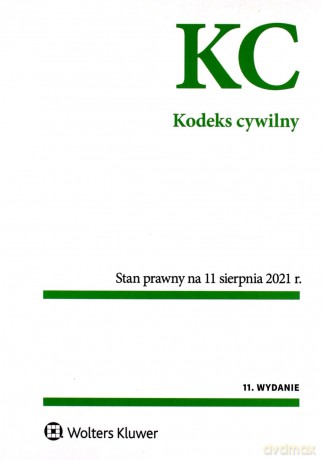 Kodeks cywilny. Przepisy [KSIĄŻKA]