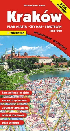 Kraków. Plan miasta 1:26000 wodoodporny [KSIĄŻKA]