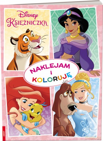 Księżniczka Naklejam i koloruję NAK-9106 [KSIĄŻKA]
