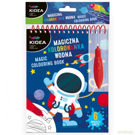 Magiczna wielorazowa kolorowanka wodna Kidea KOSMOS