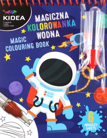 Magiczna wielorazowa kolorowanka wodna Kidea KOSMOS
