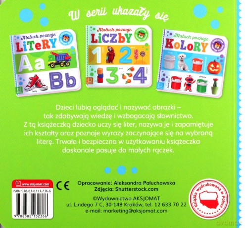 Maluch poznaje litery. Książeczka mądrego dziecka [KSIĄŻKA]