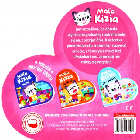 Mała Kizia jest szczęśliwa. Maluch nazywa emocje [KSIĄŻKA]