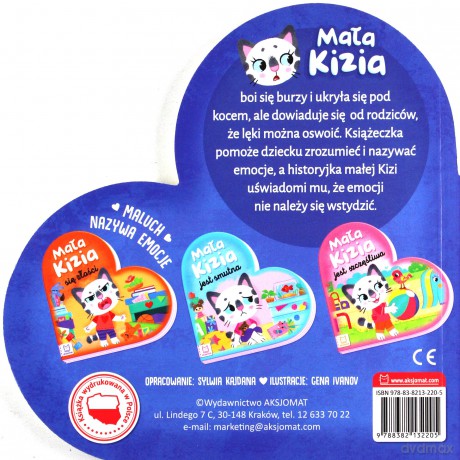 Mała Kizia się boi. Maluch nazywa emocje [KSIĄŻKA]