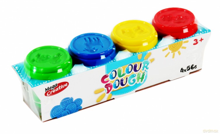 Masa plastyczna 4 kolory zestaw colour dough