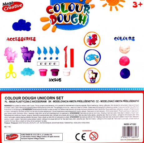 Masa plastyczna Koniki zestaw colour dough