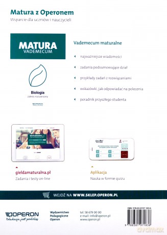 Matura 2022 Biologia testy i arkusze zakres rozszerzony [KSIĄŻKA]