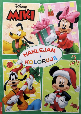 Miki Naklejam i koloruję NAK-9109 [KSIĄŻKA]