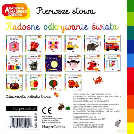 Młode zwierzęta. Akademia mądrego dziecka. Pierwsze słowa - Nathalie Choux [KSIĄŻKA]