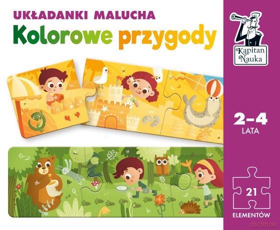 Układanki malucha Kolorowe przygody Kapitan Nauka