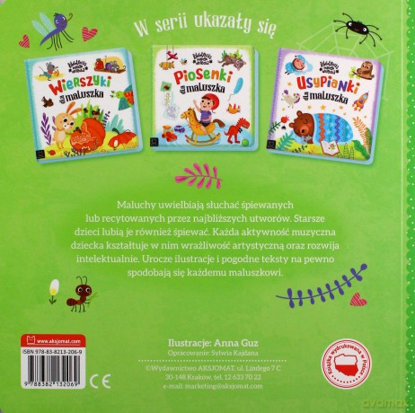 Wierszyki dla maluszka. Biblioteczka małego dziecka [KSIĄŻKA]