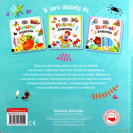 Wierszyki dla maluszka. Biblioteczka małego dziecka [KSIĄŻKA]