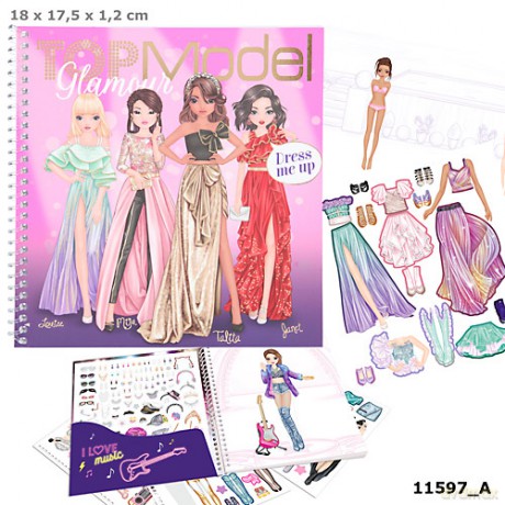 Zestaw Dress me Up z naklejkami Glamour TopModel 11597A