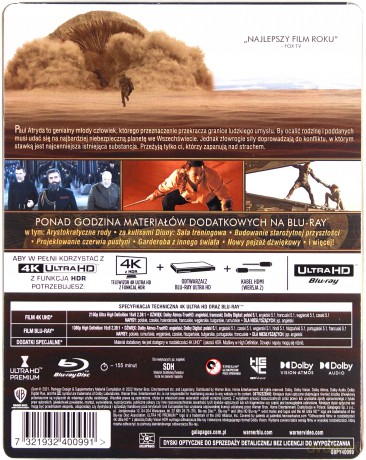 Diuna (steelbook) [Blu-Ray 4K]+[Blu-Ray]