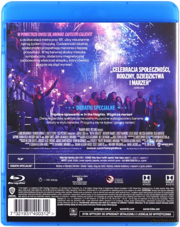 In The Heights: Wzgórza Marzeń [Blu-Ray]