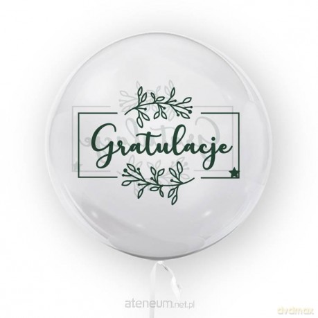 Balon 45 cm Gratulacje zielony