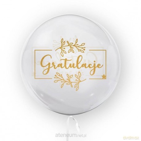 Balon 45 cm Gratulacje złoty