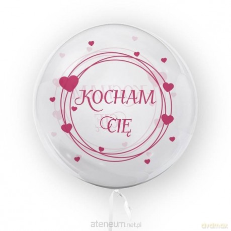 Balon 45 cm Kocham Cię różowy