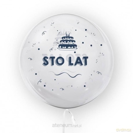Balon 45 cm Sto Lat granatowy
