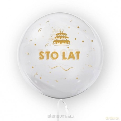 Balon 45 cm Sto Lat złoty