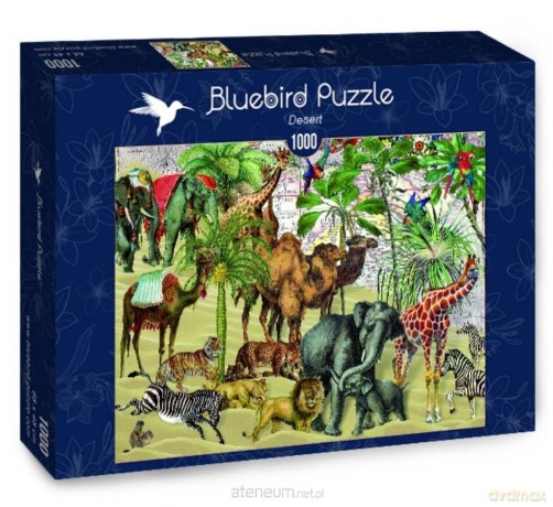BLUEBIRD 1000 el. Afrykańskie zwierzęta na pustyni [PUZZLE]