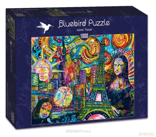 BLUEBIRD 1000 el. Ikony podróży [PUZZLE]