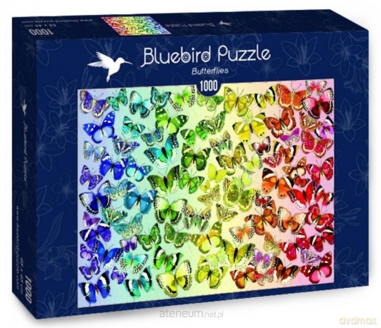 BLUEBIRD 1000 el. Kolorowe motyle [PUZZLE]