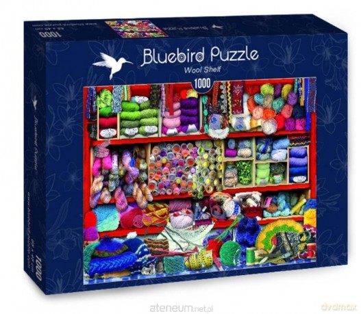 BLUEBIRD 1000 el. Półki pełne wełny [PUZZLE]