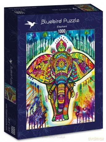 BLUEBIRD 1000 el. Słoń, Dean Russo [PUZZLE]