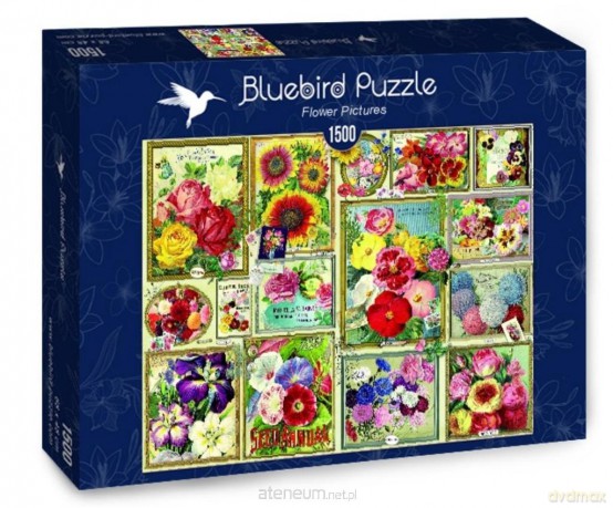 BLUEBIRD 1500 el. Kolorowe kwiaty [PUZZLE]