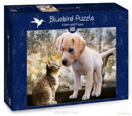 BLUEBIRD 500 el. Kotek i piesek [PUZZLE]