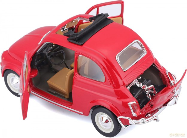 Fiat 500L 1968 Red 1:24