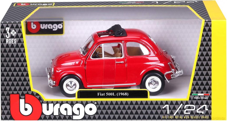 Fiat 500L 1968 Red 1:24