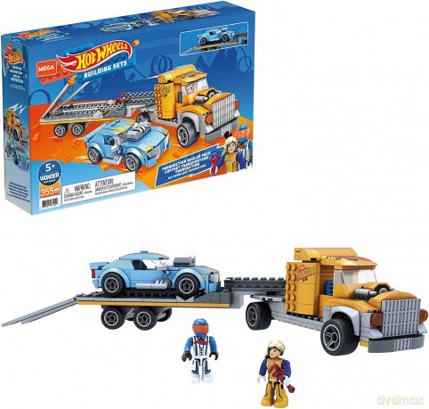Hot Wheels Klocki Twinduction Transporter + pojazd [KLOCKI]