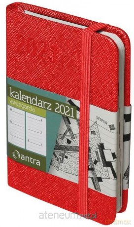 Kalendarz 2022 Awangarda A7 czerwony [KALENDARZ]