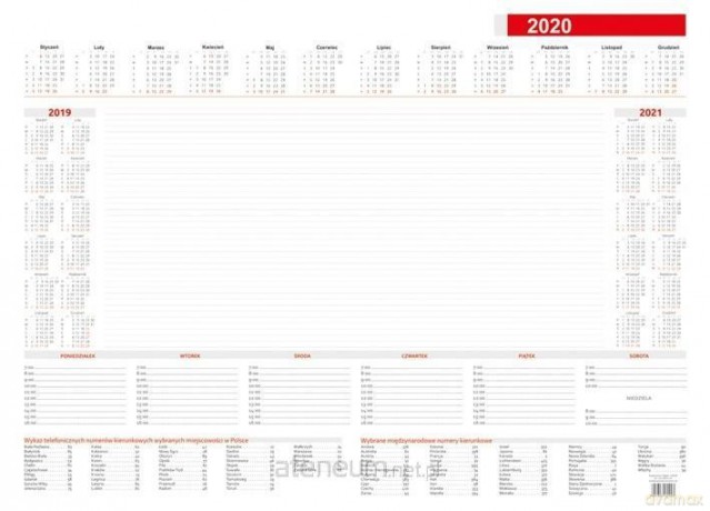 Kalendarz 2022 Biuwar A2 (52kart) [KALENDARZ]
