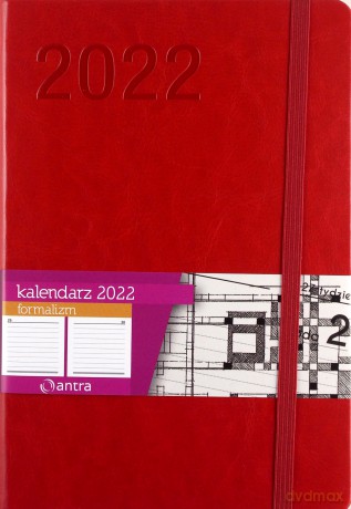 Kalendarz 2022 Formalizm A5 czerwony [KALENDARZ]
