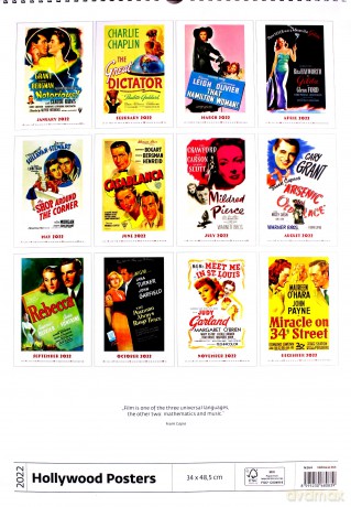 Kalendarz 2022 Hollywood Posters [KALENDARZ]