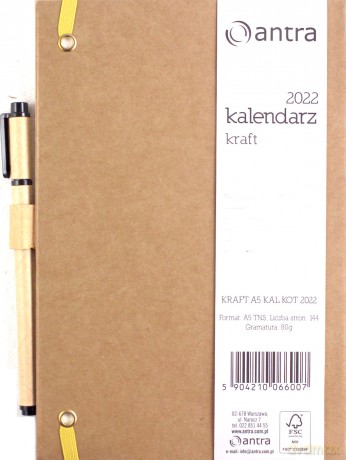 Kalendarz 2022 Kraft A5 Kot [KALENDARZ]